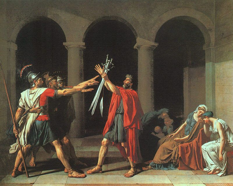 Jacques-Louis David The Oath of the Horatii